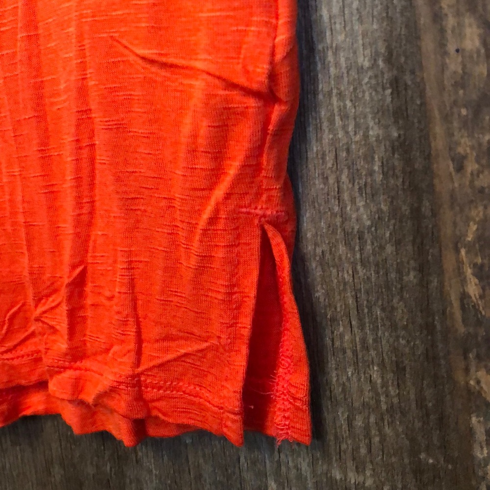 Old Navy V-neck Short Sleeve Top Orange Small - Picture 3 of 11